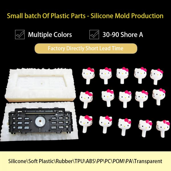 Small order plastic parts silicone mold Small batch silicone vacuum molding 3D printing prototypes Custom made ABS PC PP PA - Image 2