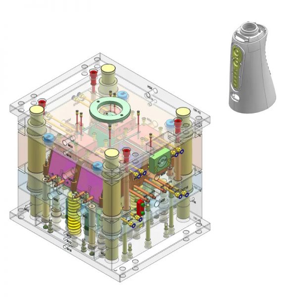 Mold design drawing plastic injection mold sample mold study mold drawing factory made plastic injection mold in China