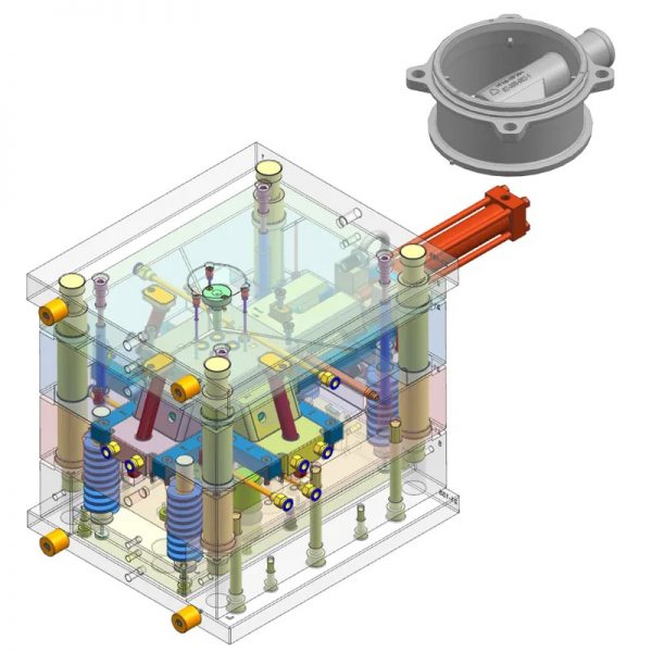Mold design drawing plastic injection mold sample mold study mold drawing factory made plastic injection mold in China - Image 3
